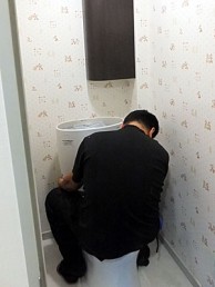 コンパクトで使いやすい手洗器と節水トイレに交換 コンパクトで使いやすい手洗器と節水トイレに交換